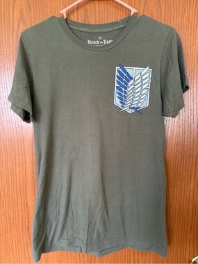 Attack on Titan Olive Green Tee